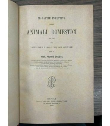 Malattie infettive degli animali domestici