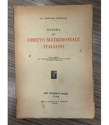 Sistema del diritto matrimoniale italiano
