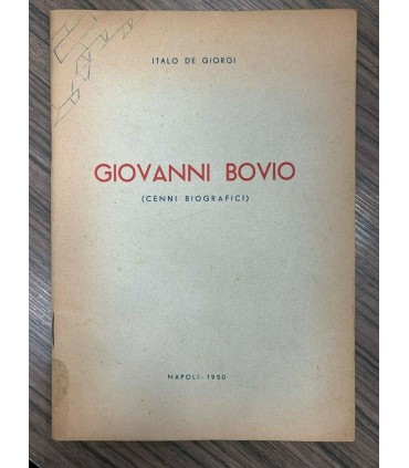 Giovanni Bovio. (Cenni biografici)