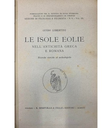 Le isole Eolie nell'Antichità greca e romana