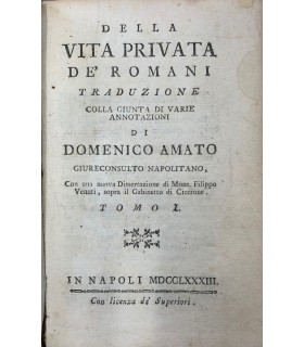 Della vita privata de' Romani