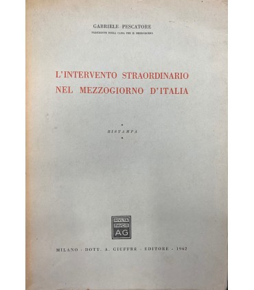 L'intervento straordinario nel mezzogiorno d'Italia