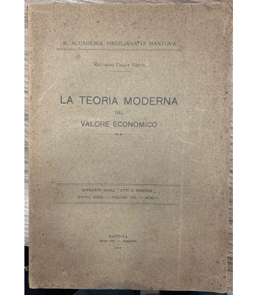 La teoria moderna del valore economico