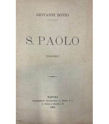 S. Paolo. (Dialogo)