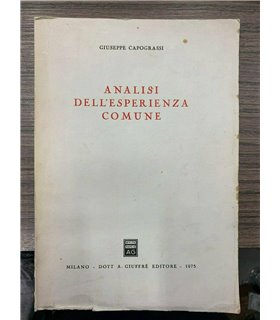 Analisi dell'esperienza comune