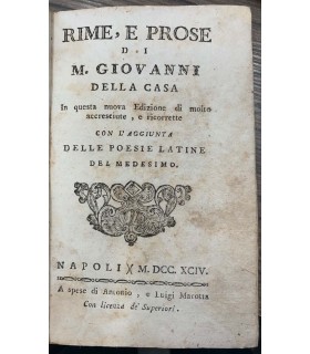 Rime, e prose