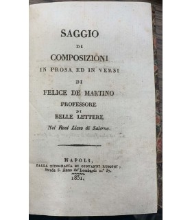 Saggio di composizioni in prosa ed in versi