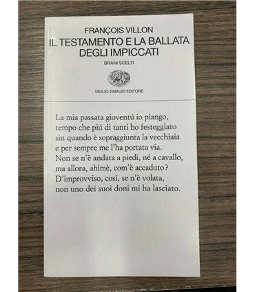 Il testamento e la ballata degli impiccati