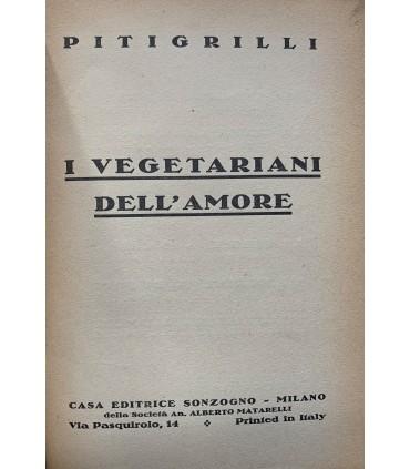 I vegetariani dell'amore