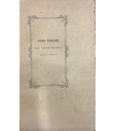 Favole di Esopo in volgare