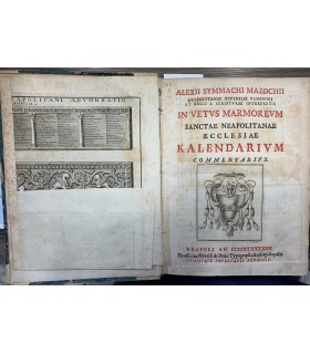 I. In vetus marmoreum sanctae neapolitanae ecclesiae Kalendarium Commentarius