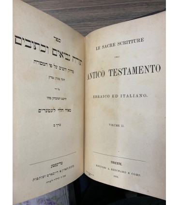 Le sacre scritture dell'Antico Testamento ebraico ed italiano. 2 voll