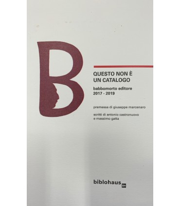 Questo non è un catalogo. Babbomorto editore 2017-2019