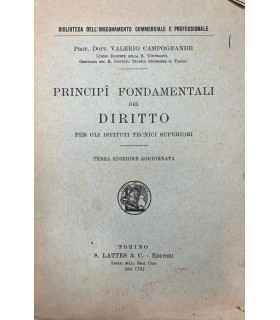 Principi fondamentali del Diritto per gli istituti tecnici superiori