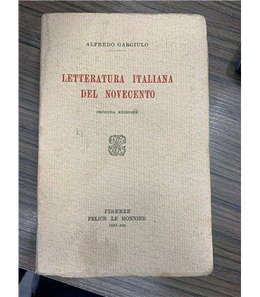 Letteratura italiana del novecento