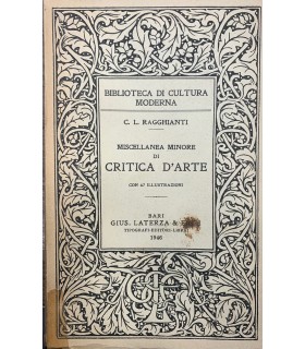 Miscellanea minore di critica d'arte