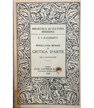 Miscellanea minore di critica d'arte
