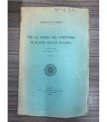 Per la storia del comunismo in quanto realtà politica