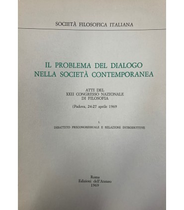 Il problema del dialogo nella società contemporanea