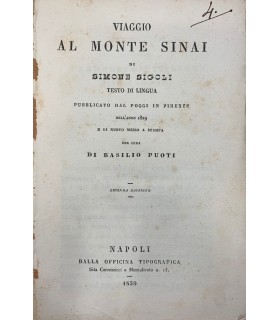 Viaggio al monte Sinai