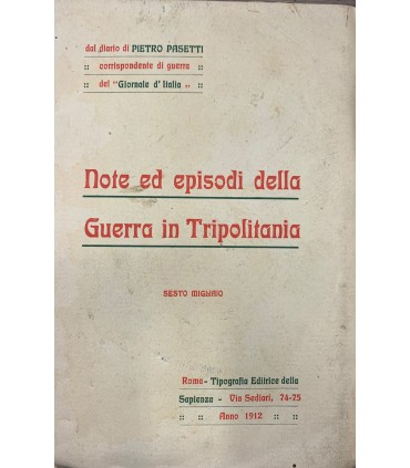 Note ed episodi della Guerra Tripolitania