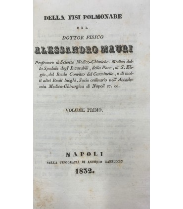 Della tisi polomonare