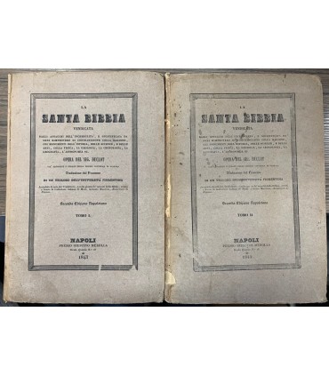 La Santa Bibbia. Tomo I e Tomo II
