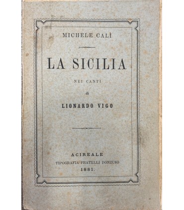 La Sicilia nei canti di Lionardo Vigo