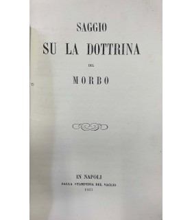 Saggio su la dottrina del morbo