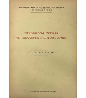 Trasformazione fondiaria nel mezzogiorno e altre aree depresse