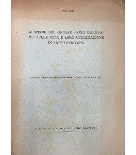 Le specie del genere Malus (Miller) esistenti in Cina e loro utilizzazione in frutticultura