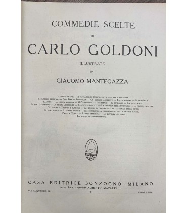 Commedie scelte di Carlo Goldoni