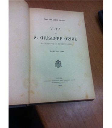 Vita di S. Giuseppe Oriol