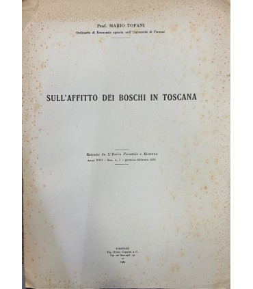 Sull'affitto dei boschi in Toscana