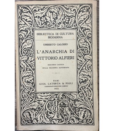 L'Anarchia di Vittorio Alfieri