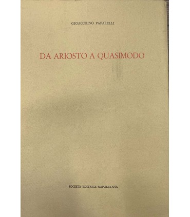 Da Ariosto a Quasimodo