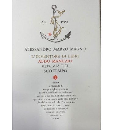 L'inventore di libri Aldo Manuzio Venezia e il suo tempo