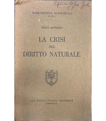 La crisi del diritto naturale