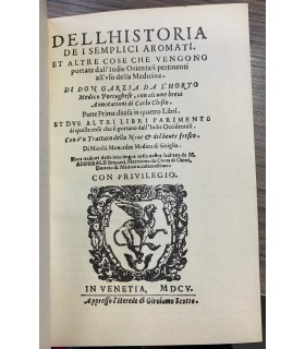 Dell'Historia de i semplici aromati