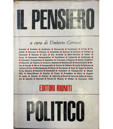 Il pensiero politico dalle orgini ai nostri giorni