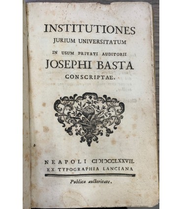 Institutiones jurium universitatum in usum privati auditorii