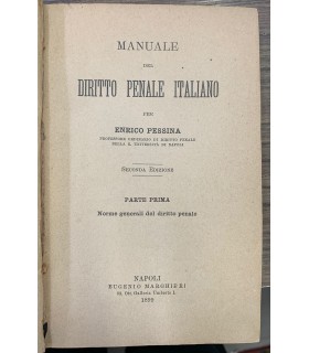Manuale del diritto penale italiano