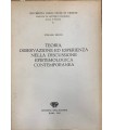 Teoria, osservazione ed esperienza nella discussione epistemologica contemporanea