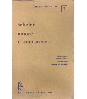 Scheler amore e conoscenza