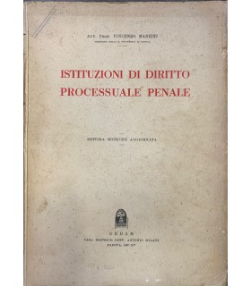 Istituzioni di diritto processuale penale