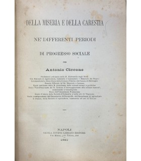 Della miseria e della carestia ne' differenti periodi di progresso sociale