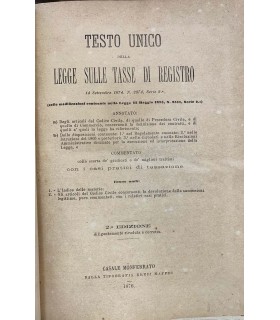 Testo unico della legge sulle tasse di registro
